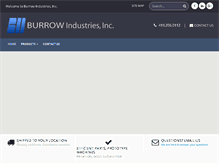 Tablet Screenshot of burrowindustries.com